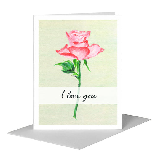Rosa, Greeting Card (#8498C) A2 Card Front, www.printedcanvas.com