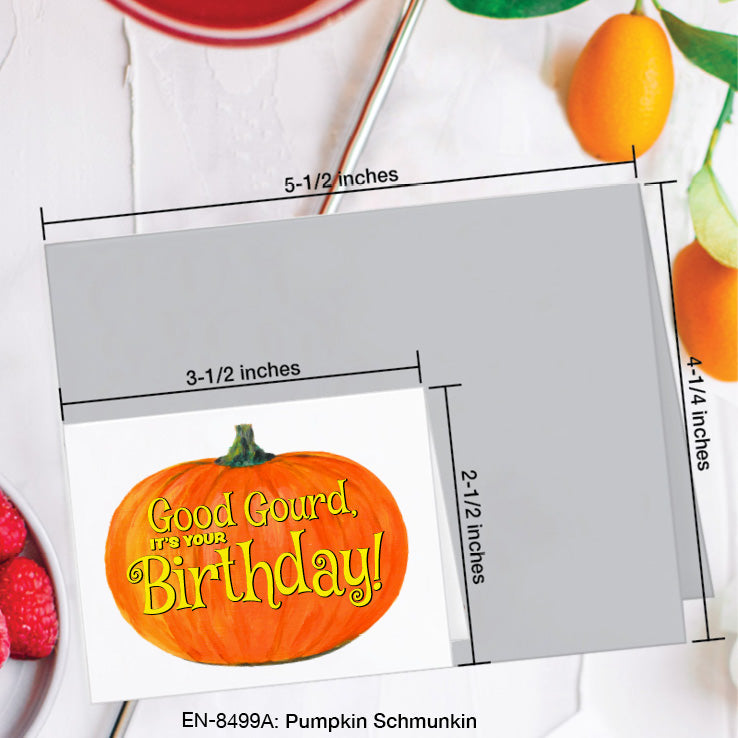 Pumpkin Schmunkin, Greeting Card (8499A), Enclosure, www.printedcanvas.com