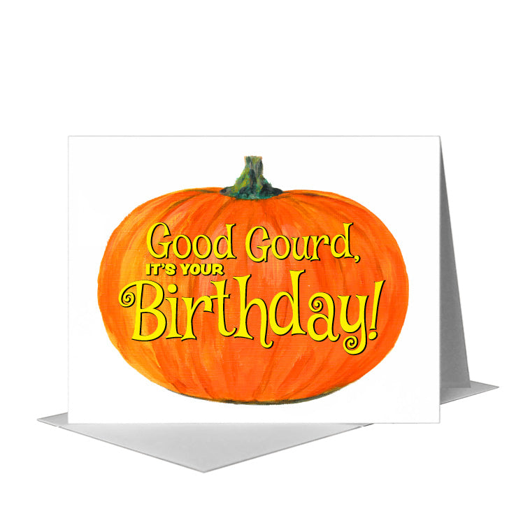 Pumpkin Schmunkin, Greeting Card (#8499A) A2 Card Front, www.printedcanvas.com