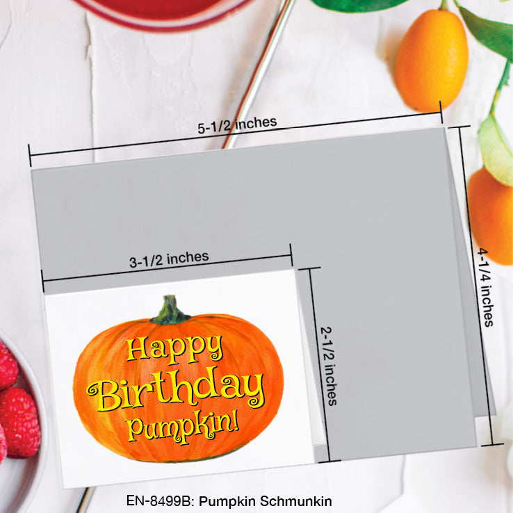 Pumpkin Schmunkin, Greeting Card (8499B), Enclosure, www.printedcanvas.com