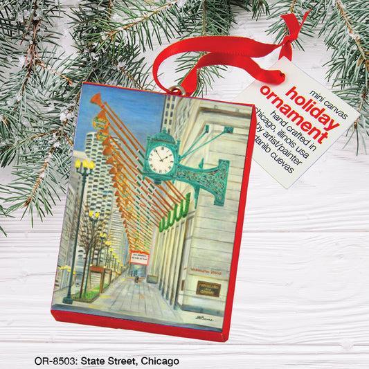 State Street, Chicago, Ornament (OR-8503), Front, printedcanvas.com