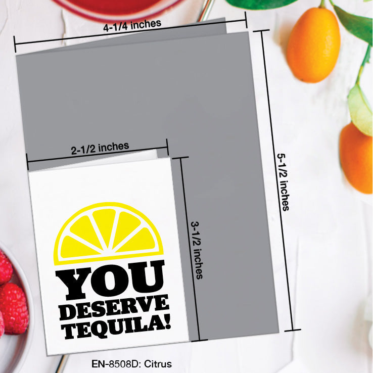 Citrus, Greeting Card (8508D), Enclosure, www.printedcanvas.com