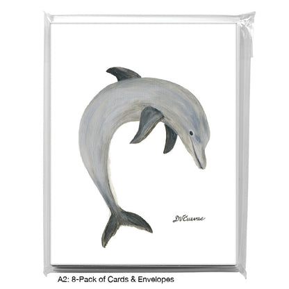 Dolphin Jump, Greeting Card (8520A), A2 8-Pack, printedcanvas.com