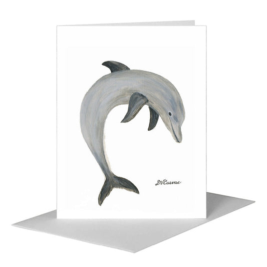 Dolphin Jump, Greeting Card (#8520A) A2 Card Front, www.printedcanvas.com