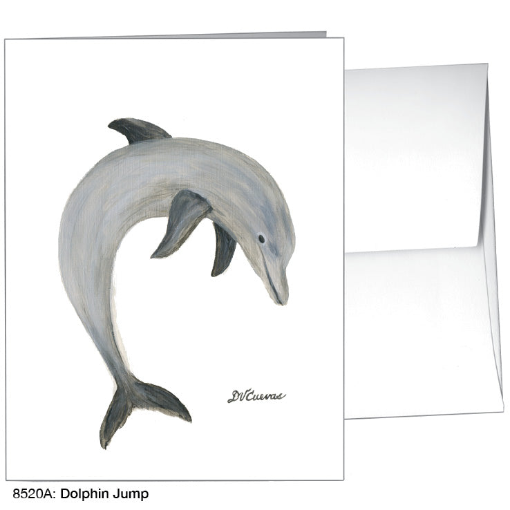 Dolphin Jump, Greeting Card (8520A), A2 Card, printedcanvas.com
