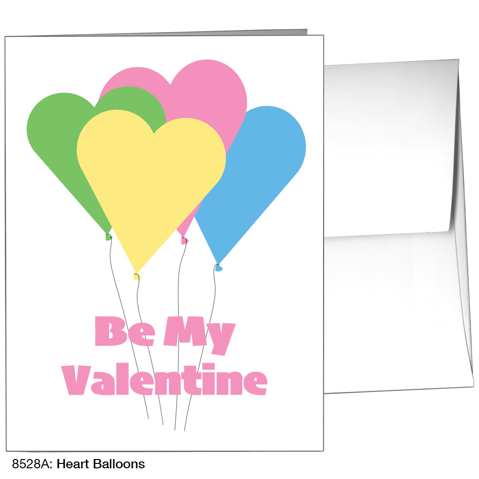 Heart Balloons, Greeting Card (8528A)