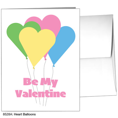 Heart Balloons, Greeting Card (8528A)