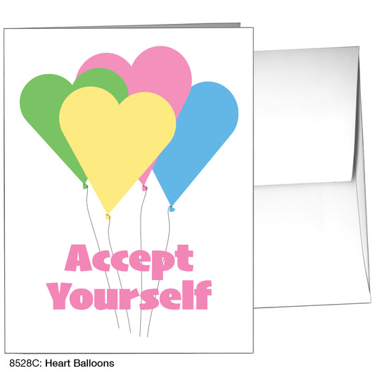 Heart Balloons, Greeting Card (8528C)