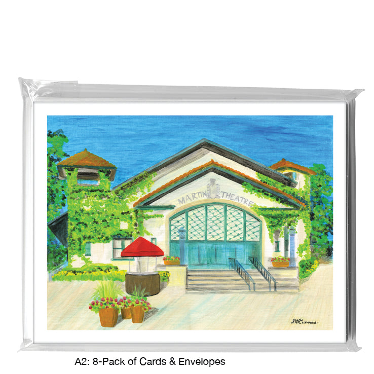 Martin Theater Ravinia, Chicago, Greeting Card (#8531A)