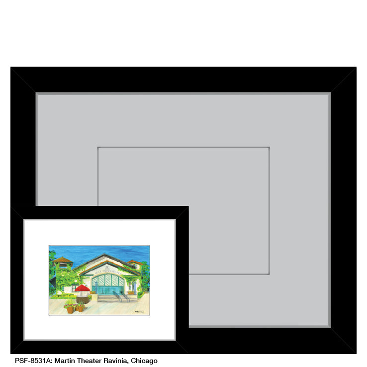 Martin Theater Ravinia, Chicago, Print (#8531A)