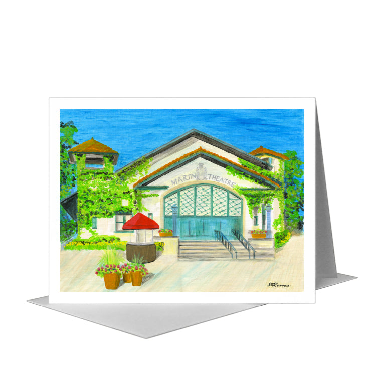 Martin Theater Ravinia, Chicago, Greeting Card (#8531A) A2 Card Front, www.printedcanvas.com