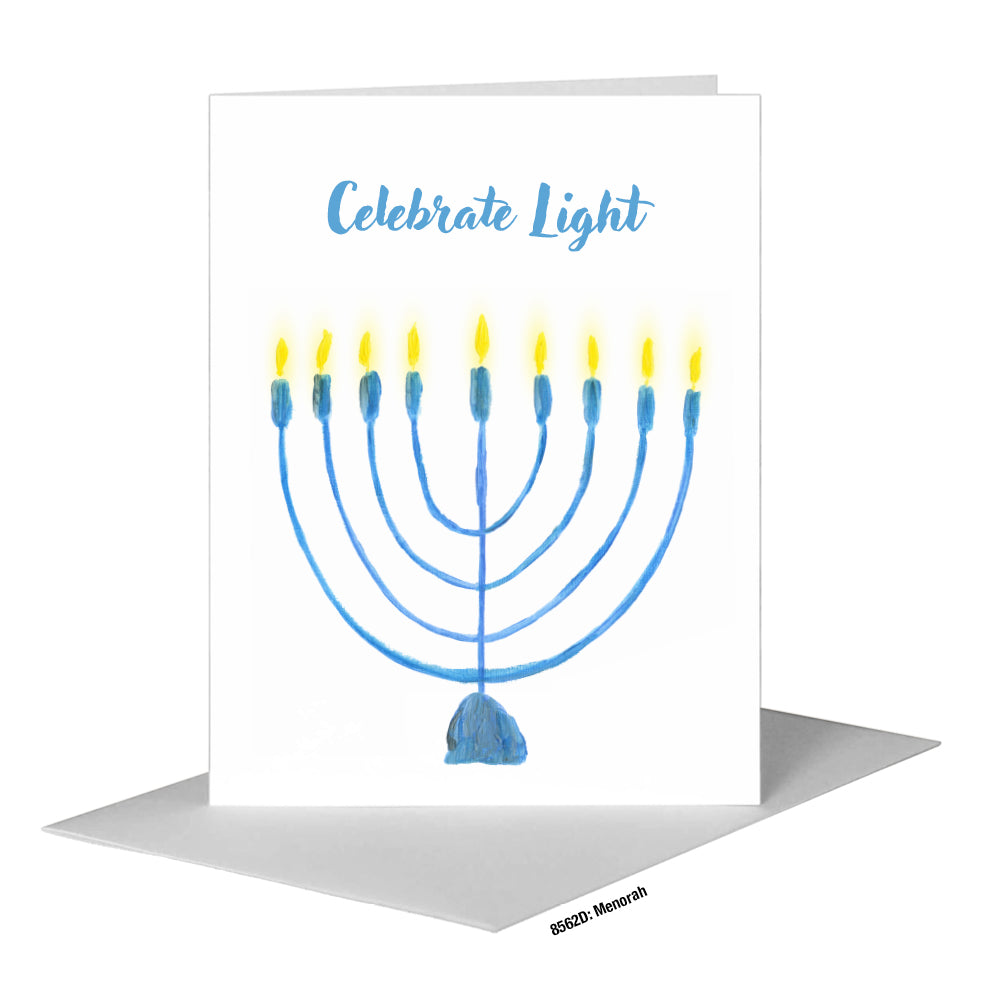 Menorah, Greeting Card (#8562D)