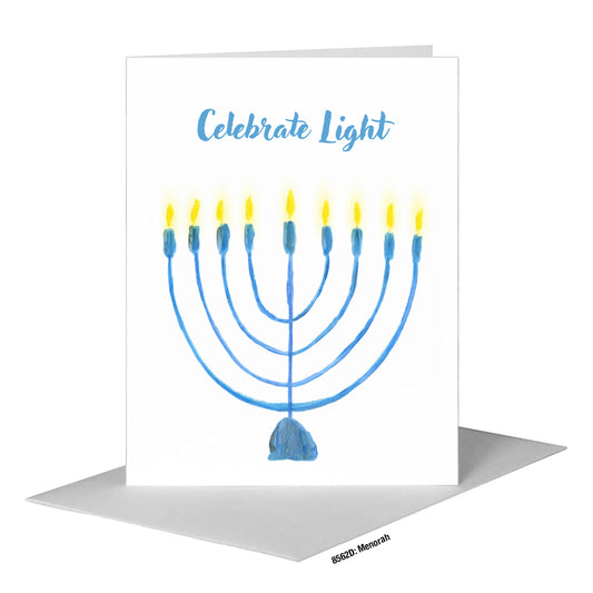 Menorah, Greeting Card (#8562D)