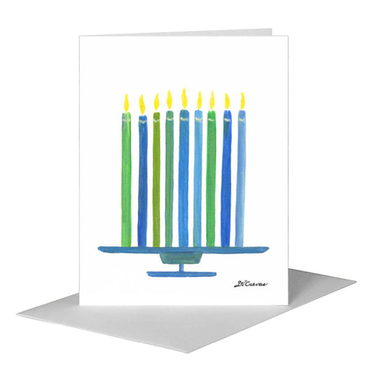 Hanukkah, Greeting Card (#8563A) A2 Card Front, www.printedcanvas.com