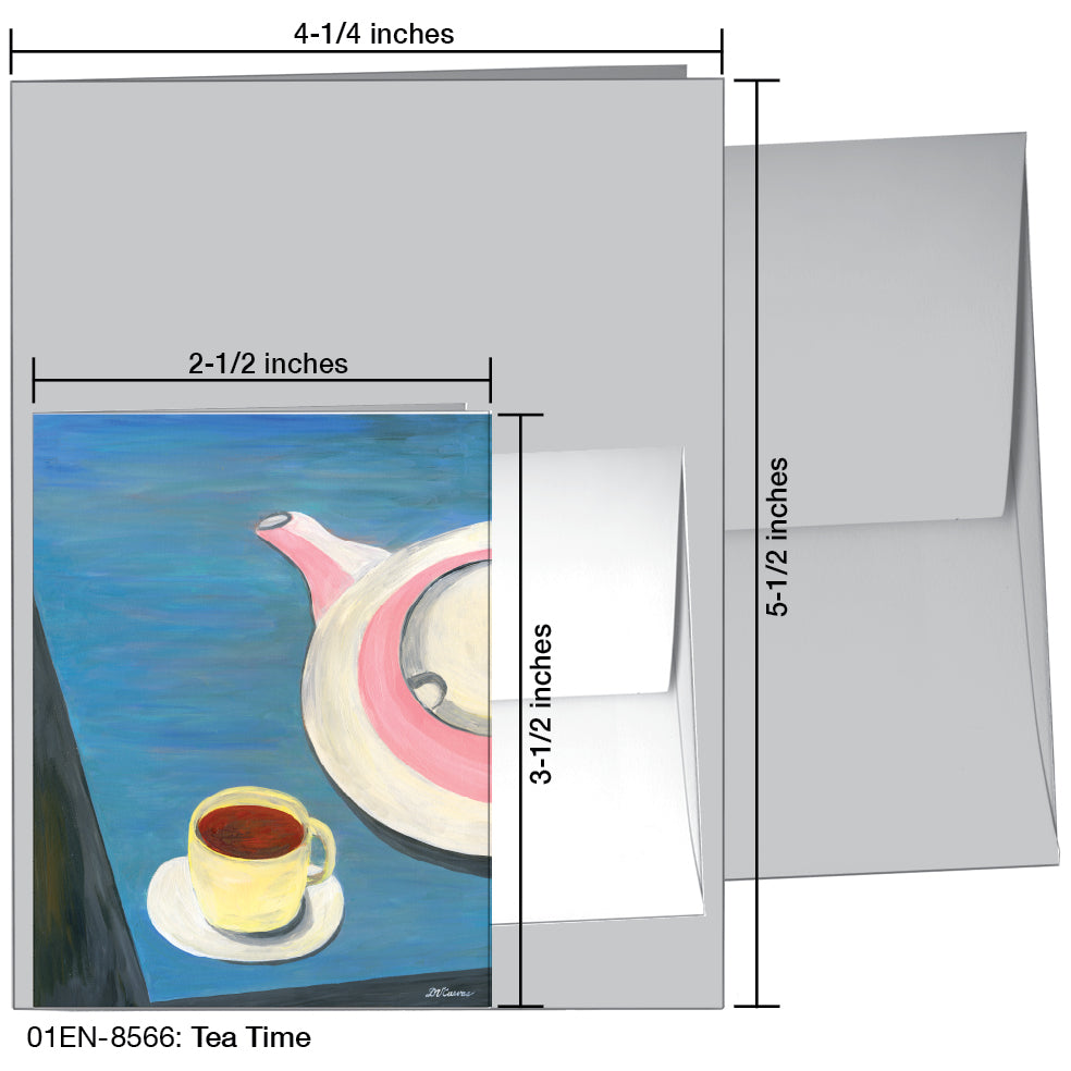 Tea Time, Greeting Card (8566), Enclosure, printedcanvas.com