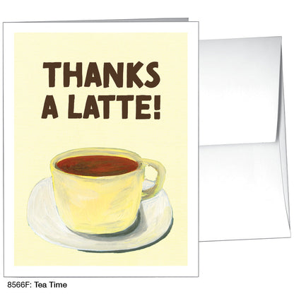 Tea Time, Greeting Card (8566F), A2, printedcanvas.com