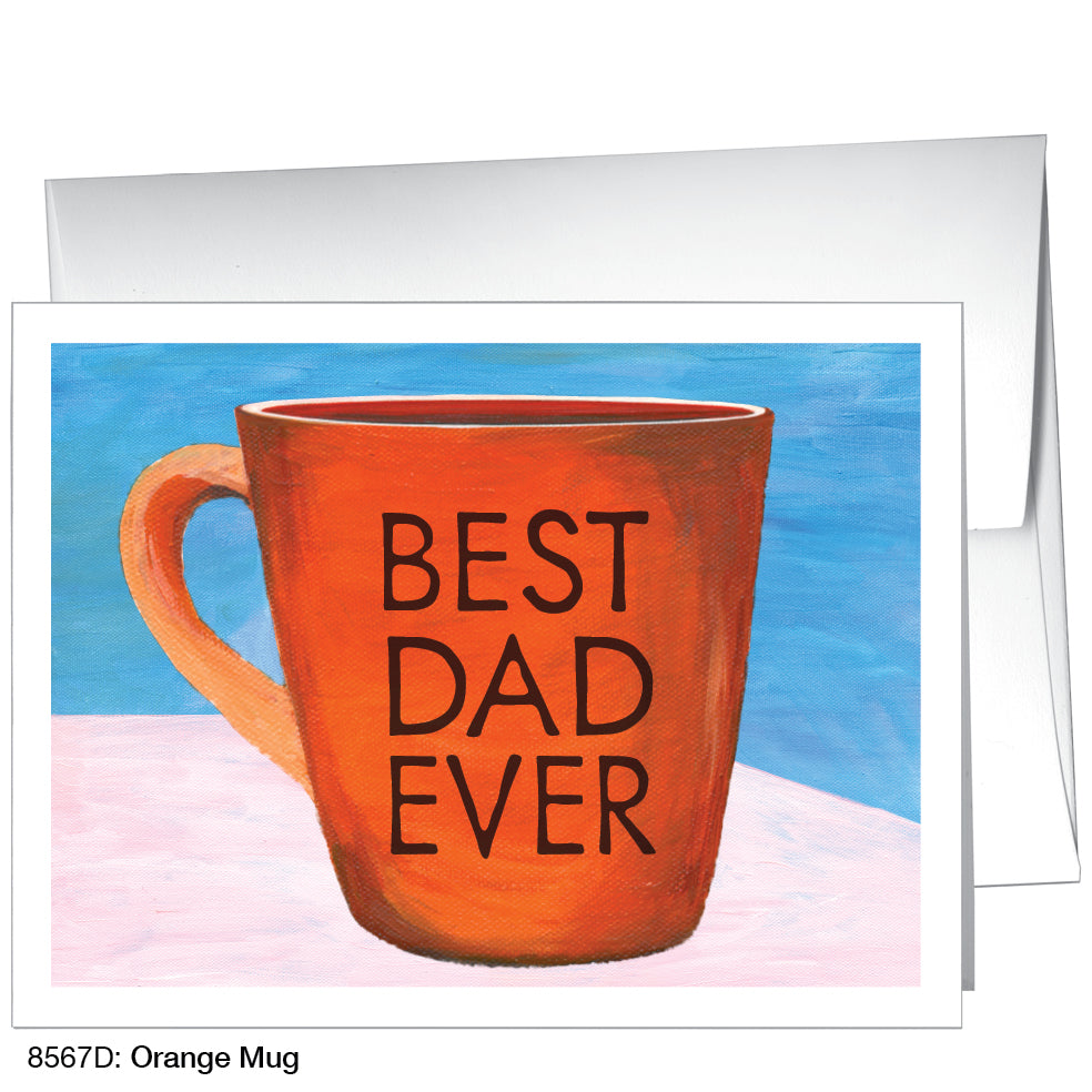 Orange Mug, Greeting Card (8567D), A2, printedcanvas.com