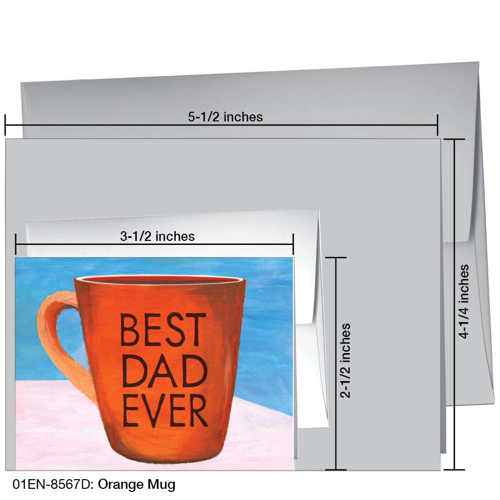 Orange Mug, Greeting Card (8567D), Enclosure, printedcanvas.com