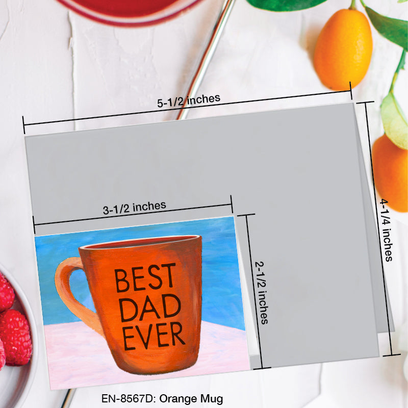 Orange Mug, Greeting Card (8567D), Enclosure, www.printedcanvas.com