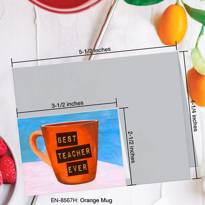Orange Mug, Greeting Card (8567H), Enclosure, www.printedcanvas.com