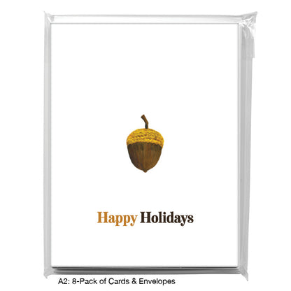 Acorn Caramel, Greeting Card (#8568D), A2 Card 8-Pack, www.printedcanvas.com