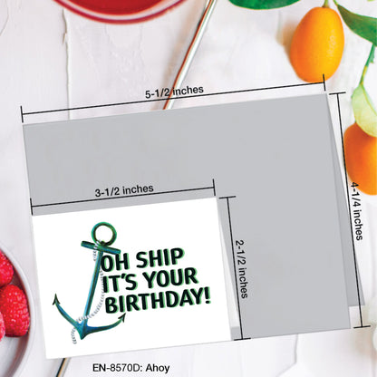 Ahoy, Greeting Card (#8570D)