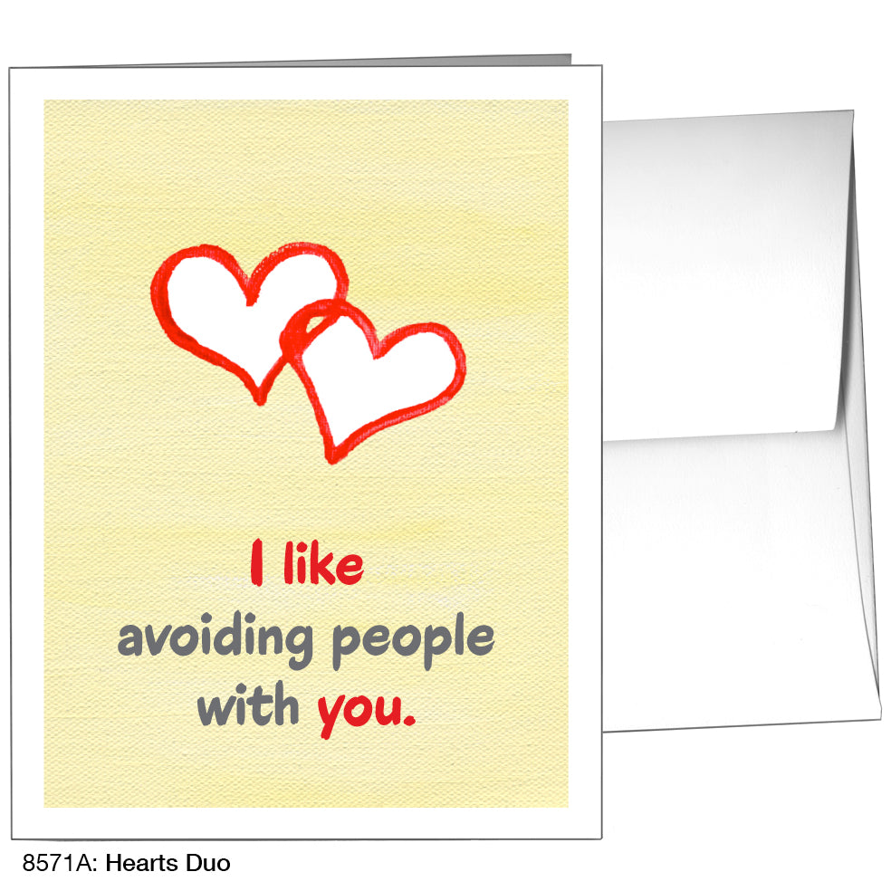 Hearts Duo, Greeting Card (8571A)