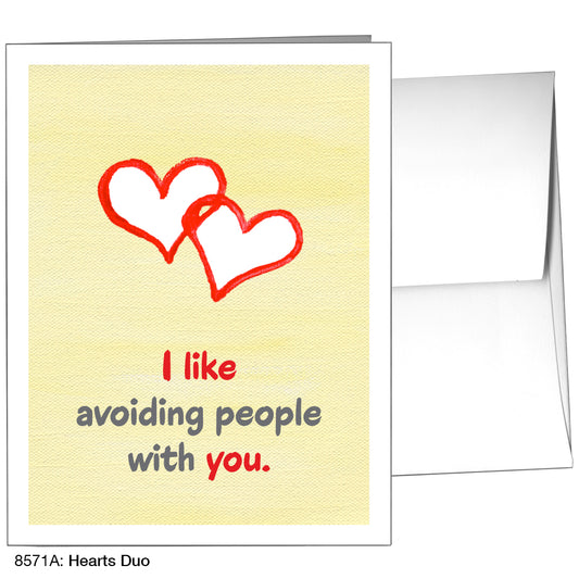 Hearts Duo, Greeting Card (8571A)