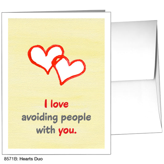 Hearts Duo, Greeting Card (8571B)