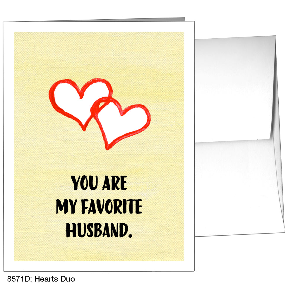 Hearts Duo, Greeting Card (8571D)