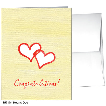 Hearts Duo, Greeting Card (8571M), A2 Card Front, www.printedcanvas.com