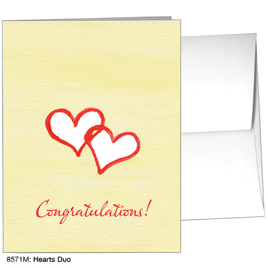 Hearts Duo, Greeting Card (8571M)