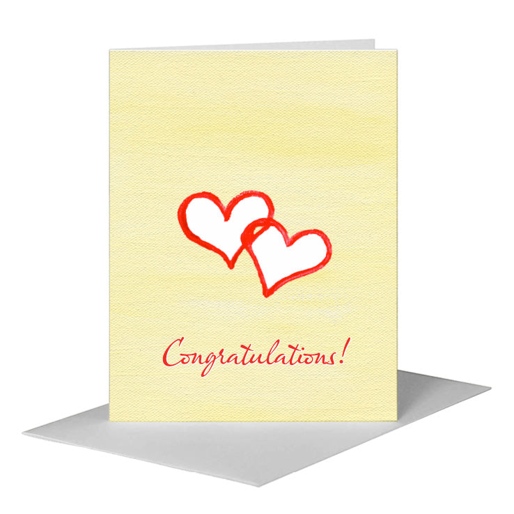 Hearts Duo, Greeting Card (#8571M) A2 Card Front, www.printedcanvas.com