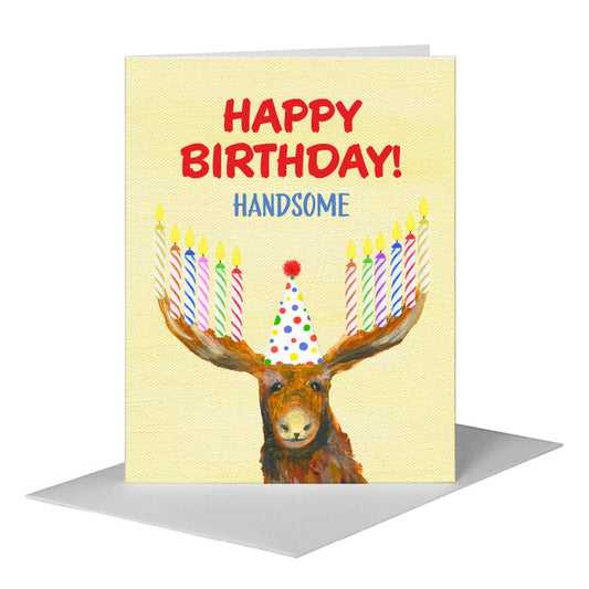 Moosehead, Greeting Card (#8575J) A2 Card Front, www.printedcanvas.com