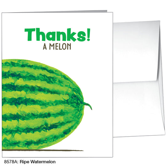 Ripe Watermelon, Greeting Card (8578A), A2 Card Front, www.printedcanvas.com