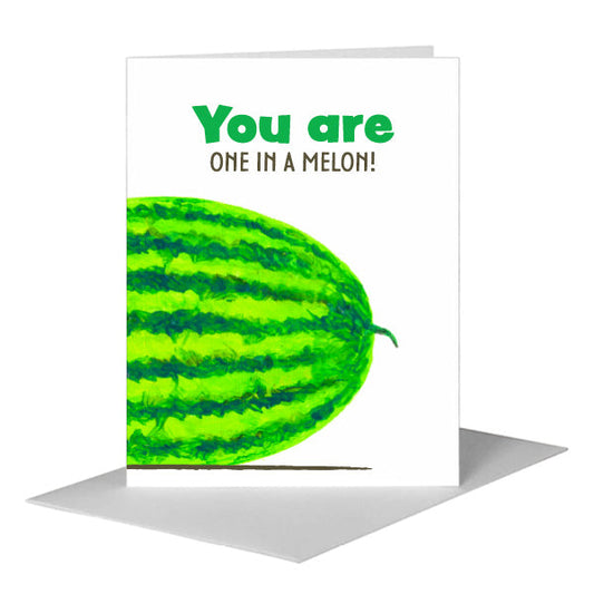 Ripe Watermelon, Greeting Card (#8578B) A2 Card Front, www.printedcanvas.com