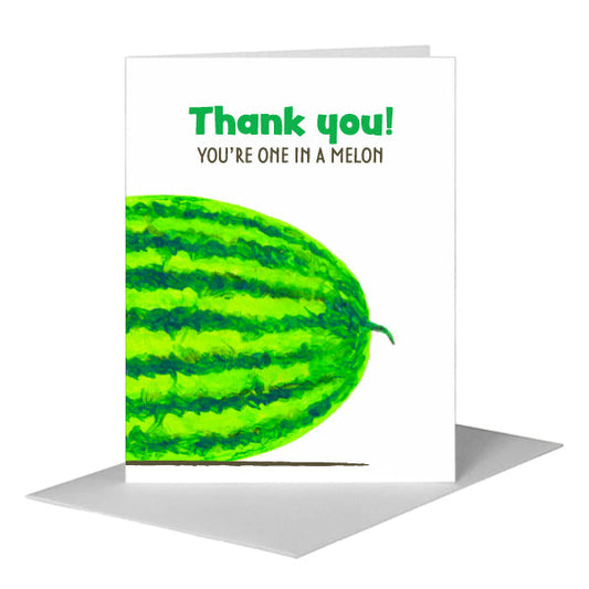 Ripe Watermelon, Greeting Card (#8578C) A2 Card Front, www.printedcanvas.com