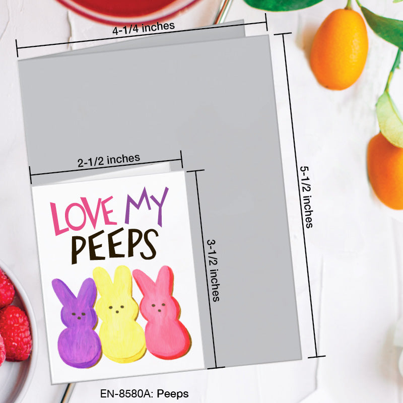 Peeps, Greeting Card (8580A), Enclosure, www.printedcanvas.com