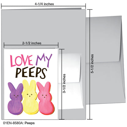 Peeps, Greeting Card (8580A), Enclosure, printedcanvas.com