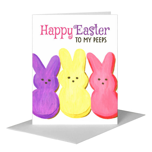 Peeps, Greeting Card (#8580B) A2 Card Front, www.printedcanvas.com