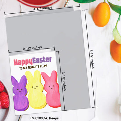 Peeps, Greeting Card (#8580DA)