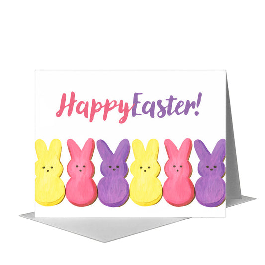 Peeps, Greeting Card (#8580F) A2 Card Front, www.printedcanvas.com