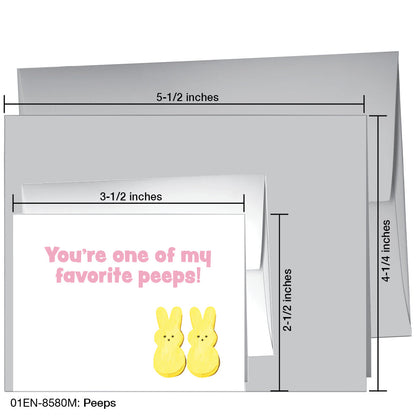 Peeps, Greeting Card (8580M), Enclosure, printedcanvas.com