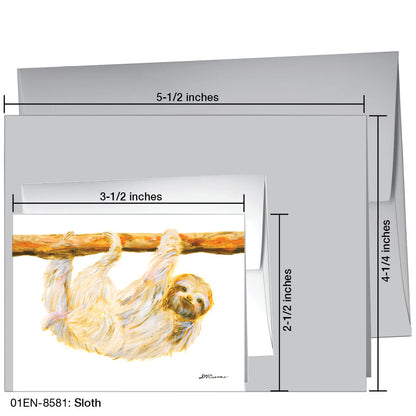 Sloth, Greeting Card (8581), Enclosure, printedcanvas.com