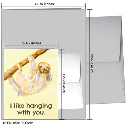 Sloth, Greeting Card (8581H)