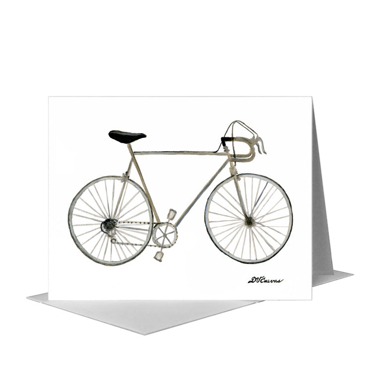 Vintage 10-Speed Bicycle, Greeting Card (#8583B), A2 Card Front, www.printedcanvas.com