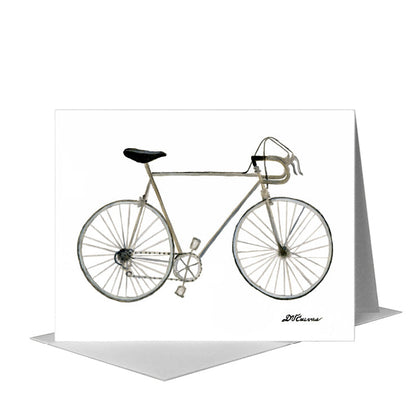 Vintage 10-Speed Bicycle, Greeting Card (#8583B), A2 Card Front, www.printedcanvas.com