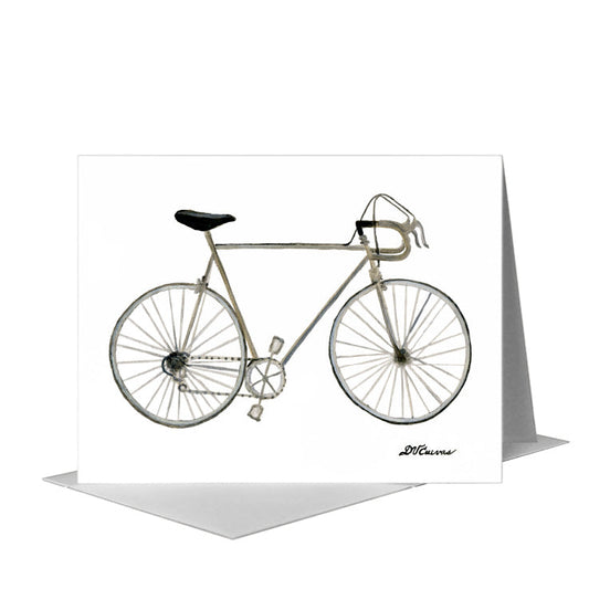Vintage 10-Speed Bicycle, Greeting Card (#8583B) A2 Card Front, www.printedcanvas.com