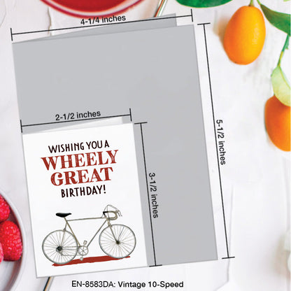 Vintage 10-Speed, Greeting Card (8583DA), Enclosure, www.printedcanvas.com