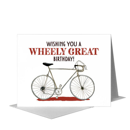 Vintage 10-Speed Bicycle, Greeting Card (#8583D), A2 Card Front, www.printedcanvas.com